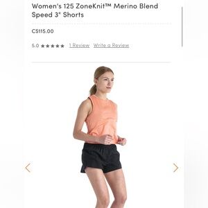 Icebreaker cool-lite merino running shorts